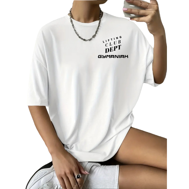 GYMANIAK Lifting Club Department 100% soft spun cotton Women's Workout Shirt - Image 5