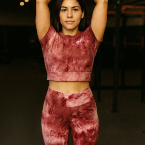 TIE DYE SET CROP TOP AND LEGGING SUPER SOFT SIZE LARGE