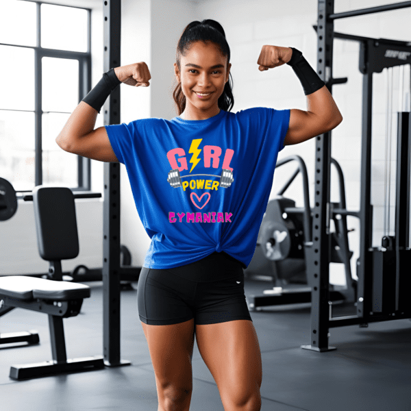 GYMANIAK GIRL POWER 5.3 oz. T-Shirt - Image 3