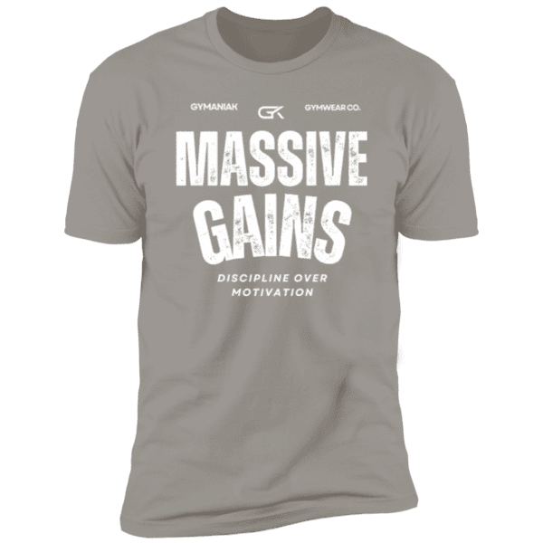 GYMANIAK MASSIVE GAINS - Z61x Premium Short Sleeve Tee - Image 3