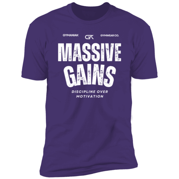 GYMANIAK MASSIVE GAINS - Z61x Premium Short Sleeve Tee - Image 2