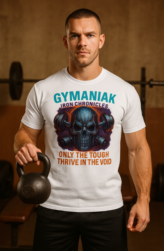 GYMANIAK IRON CHRONICLES 5.3 oz. T-Shirt - Image 2