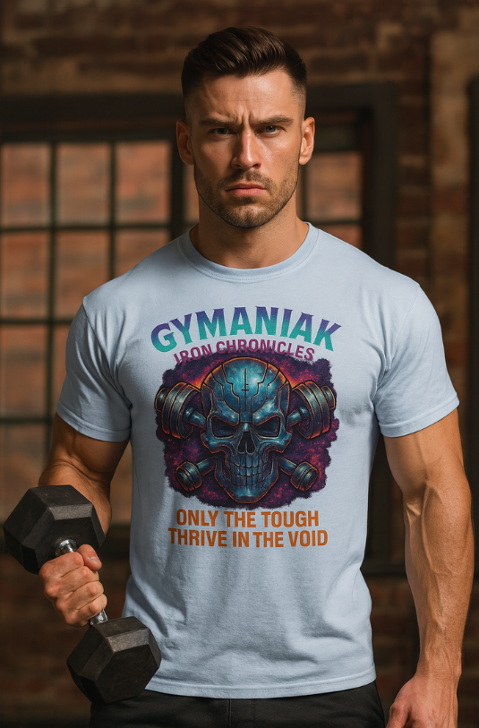GYMANIAK IRON CHRONICLES 5.3 oz. T-Shirt - Image 3