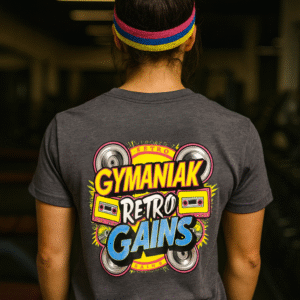 GYMANIAK RETRO GAINS 100% COTTON SIZE LARGE