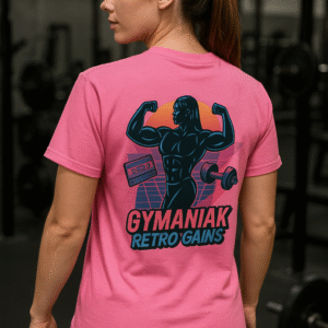 GYMANIAK RETRO GAINS 100% COTTON SIZE LARGE