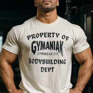 Gymaniak Bodybuilding Dept Heavyweight garment dye tshirt size X-Large