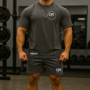 Bodybuilding shirt and short set GYMANIAK